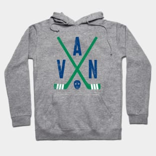 VAN Retro Sticks - White Hoodie